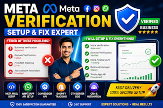 fix meta verification bm, setup whatsapp API, verify domain, whatsapp ai chatbot