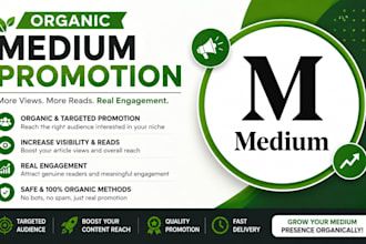 do organic medium article promotion