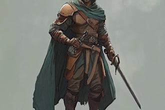draw dd art to dnd character art