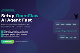 setup and deploy openclaw ai agent on windows mac or vps