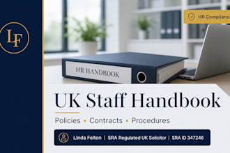 create your legally compliant UK employee handbook and HR policies UK solicitor