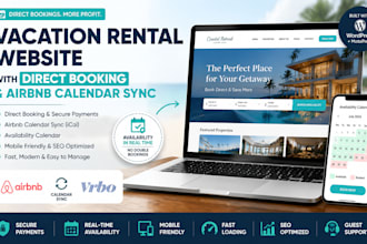 build a vacation rental website with airbnb, vrbo sync and direct booking