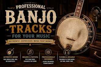 create professional banjo tracks for your music