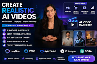 create realistic ai videos with heygen keygen veo3 synthesia collosyan sora