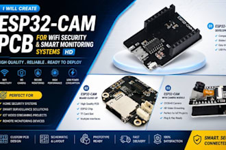 create esp32 cam pcb for wifi security and smart monitoring systems HD
