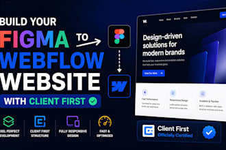 build your figma to webflow website with client first