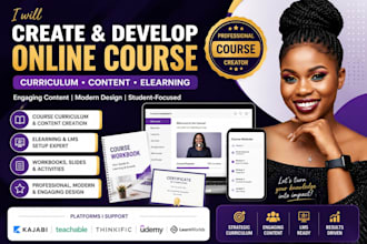 design online course workbook curriculum training materials