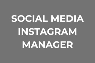 be your social media manager