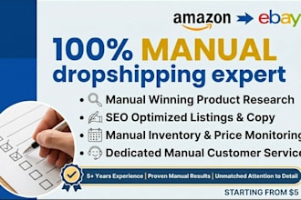 do expert amazon to ebay dropshipping service for profitable sales ,SEO listing