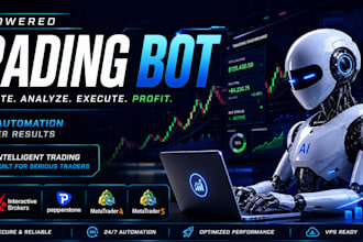 develop ai trading bot for robinhood, interactive brokers, pepperstone, mt4 mt5