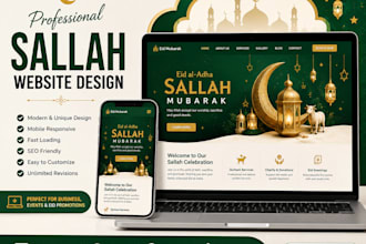 create a professional salla  landing page design