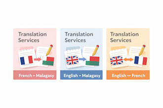do french and english translation service