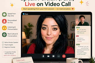 be your personal farsi teacher ,conversational persian tutor