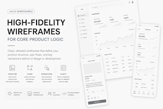 create product UX UI design wireframes