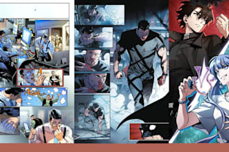 do webtoon comic panels and episodes manga art  illustration