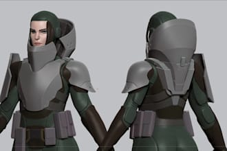 do 3d stylized character 3d model 3d game character for unity unreal engine game