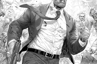 do comic manga art artist superhero comic illustration