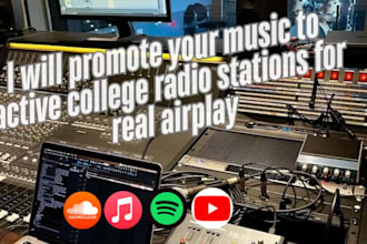 promote and submit your music to active college radio stations for airplay