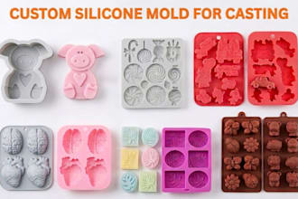 design silicone mold resin casting for soap candle cavity baking 3d printing