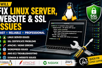 fix linux server, website, and SSL issues