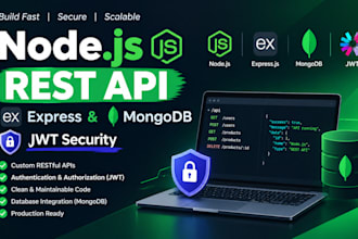 build a secure nodejs rest API with mongodb for your backend