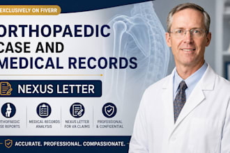 do orthopedic injury evaluation and case summaries writing