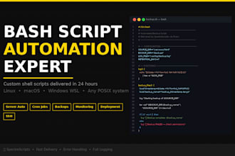 write a custom bash or shell script to automate any task