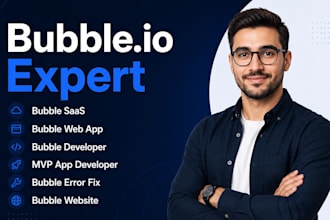 build bubble io saas web app bubble developer bubble website web debugging fix