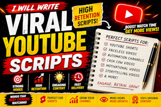 write high retention youtube scripts