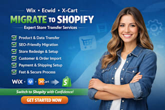 shopify to ecwid migration ecwid  x cart wix to shopify store transfer expert