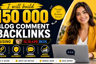 build 150 000 blog comment backlinks using scrapebox