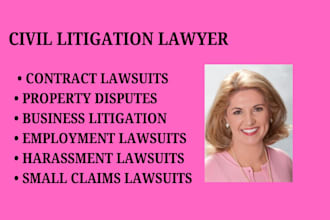 be your civil litigation lawyer for contract, property, and business disputes