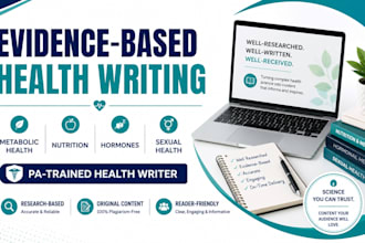 write evidence based metabolic and sexual health articles