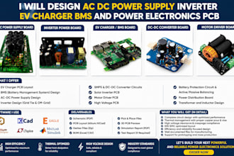 design ac dc power supply inverter ev charger bms and power electronics pcb