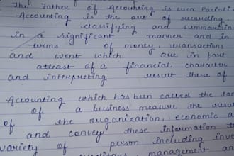 create clean and organized handwritten notes