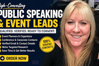 find high converting public speaking leads event leads speaker for your business