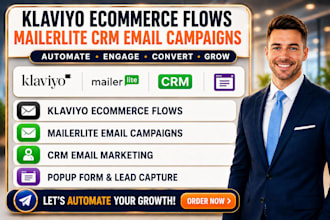 do klaviyo ecommerce flows mailerlite  CRM email campaigns popup form sms flows