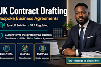 review your UK business contract or agreement as a solicitor