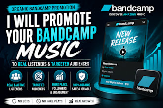 organically promote your bandcamp music for real listeners and growth
