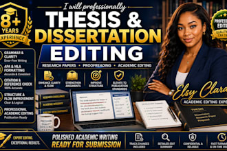 professionally proofread and edit research papers, theses, or dissertations