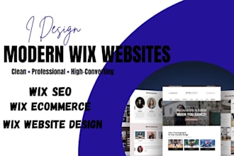 design a modern wix website redesign using wix studio expert UI