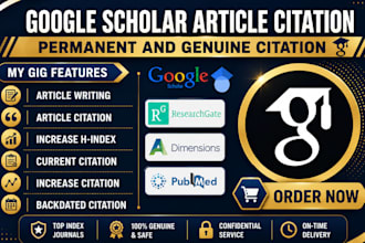 increase google scholar citation, backdated citation and increase h index