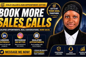be your cold caller, b2b appointment setter for linkedin and instagram leads va