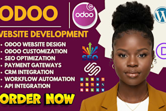 odoo website design , be odoo expert fix odoo module, odoo erp as odoo developer