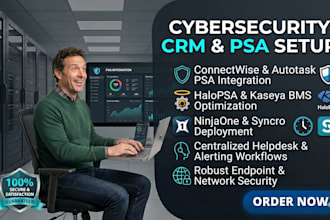 cybersecurity crm connectwise halopsa autotask psa ninjaone syncro kaseya bms