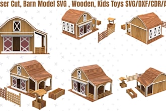 do custom cnc laser cutting, 3d wooden puzzle model, wall art and interior decor