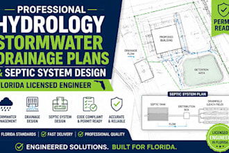design hydrology stormwater drainage plans and septic systems in florida