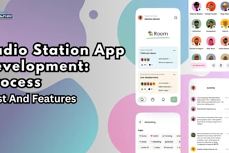 create and design a radio station app, online streaming app, multi station app