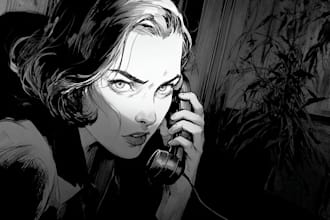 draw noir, horror and dark comic book art and illustrations