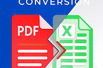 do PDF to excel conversion in 2 hours
